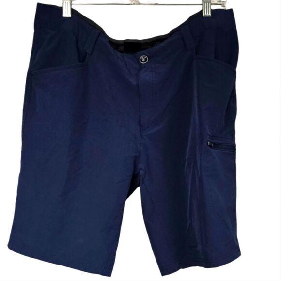 Men's 36 Navy Blue Hybrid Casual Cargo Short ZeroXposur Golf Athleisure Vacation - Picture 1 of 11